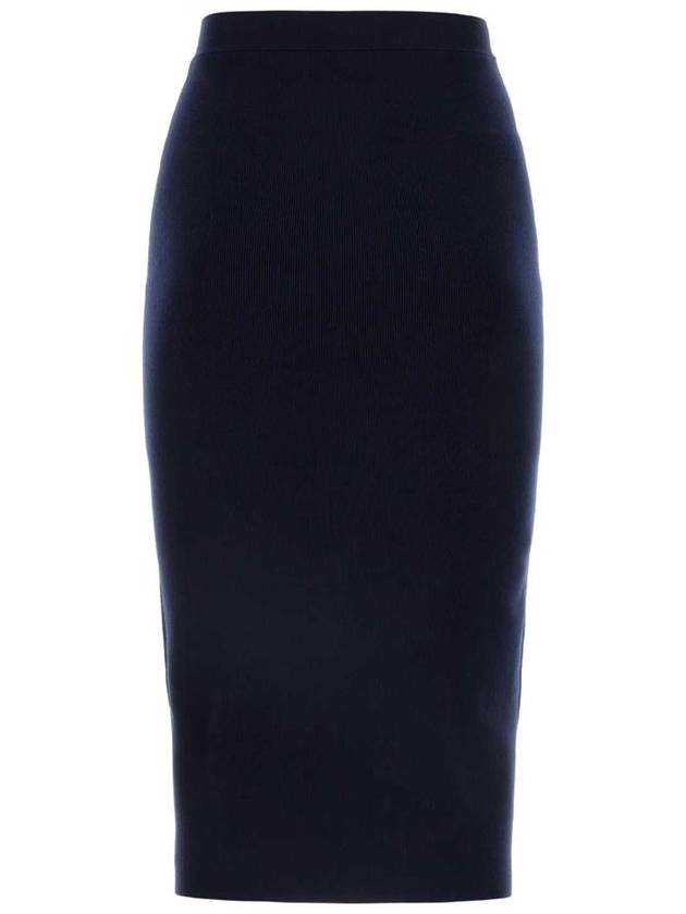 Light cashmere H line skirt navy - BOTTEGA VENETA - BALAAN 3