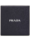 Triangle Logo Enamel Metal Key Holder White - PRADA - BALAAN 8