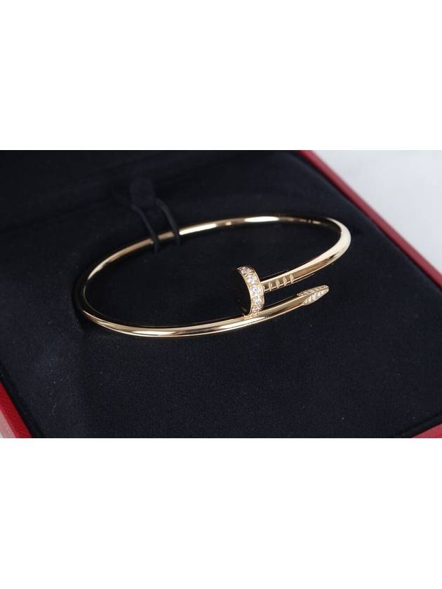 Just Ankleu Diamond Nail Bracelet Yellow Gold No 19 - CARTIER - BALAAN 5