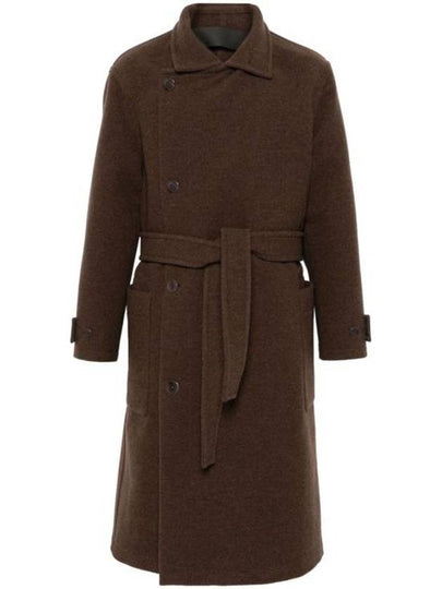 Wrapped Belted Single Coat Brown - LEMAIRE - BALAAN 2