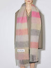 Check Mohair Muffler Fuchsia Lilac Pink - ACNE STUDIOS - BALAAN 3