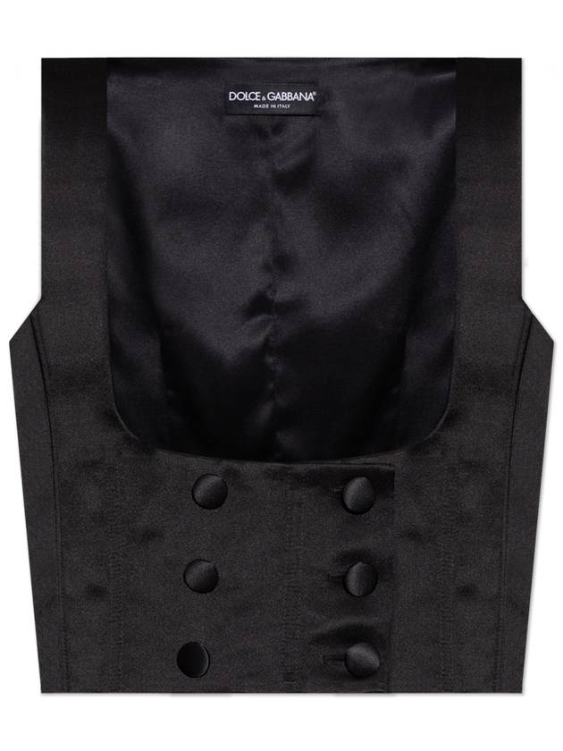 Dolce & Gabbana Silk Vest, Women's, Black - DOLCE&GABBANA - BALAAN 1