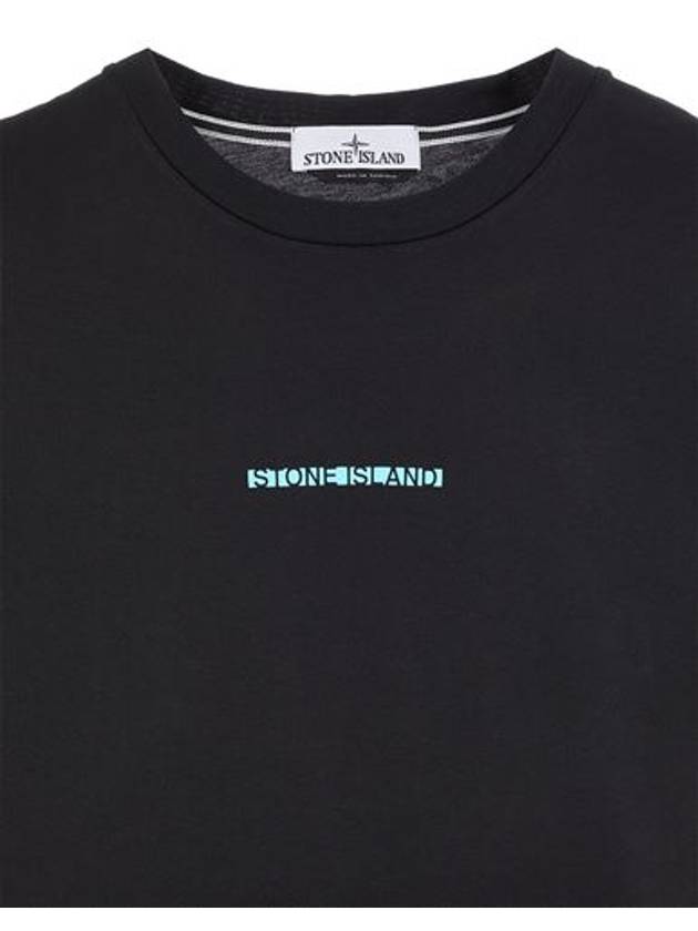 Micro Graphics One Print Short Sleeve T Shirt Black - STONE ISLAND - BALAAN 4