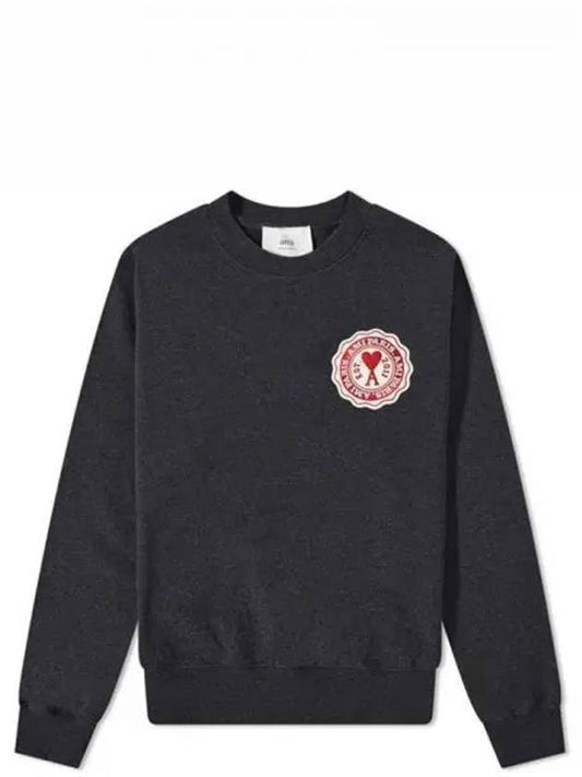 de Coeur Patch Sweatshirt Anthracite - AMI - BALAAN 2