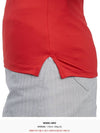 Women's Golf Logo Short Sleeve PK Shirt Red - HYDROGEN - BALAAN 11