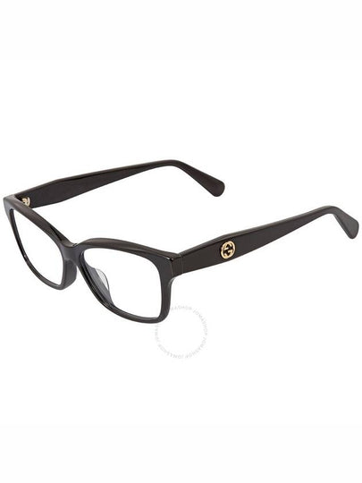 Eyewear Rectangle Acetate Eyeglasses Black - GUCCI - BALAAN 2