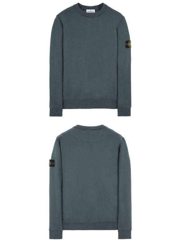 Wappen Patch Crew Neck Sweatshirt Dark Green - STONE ISLAND - BALAAN 5