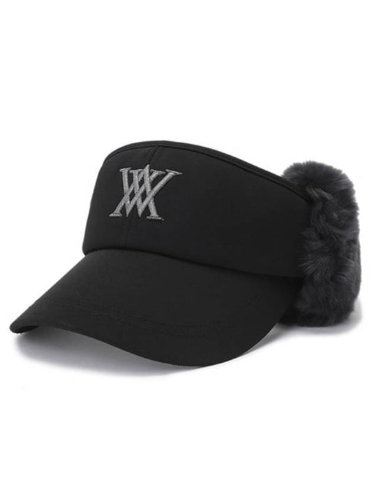 Official Real Fur Winter Visor BK - ANEWGOLF - BALAAN 1