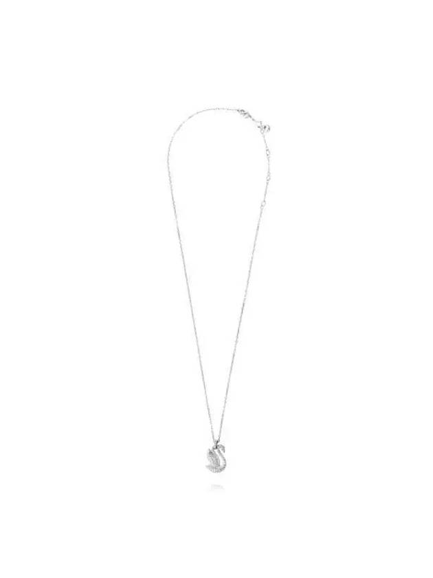 Women's Iconic Swan Pendant Necklace Silver - SWAROVSKI - BALAAN 3