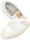 T Logo Leather Low Top Sneakers White - TOM FORD - BALAAN 5