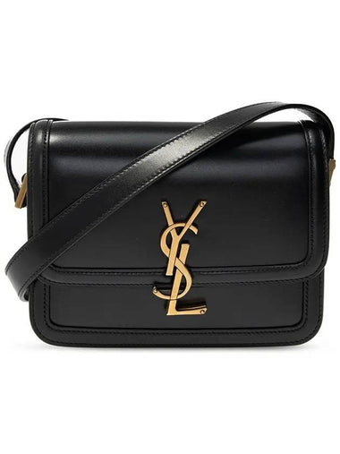 Gold Hardware Monogram Small Solferino Shoulder Bag Black - SAINT LAURENT - BALAAN 1