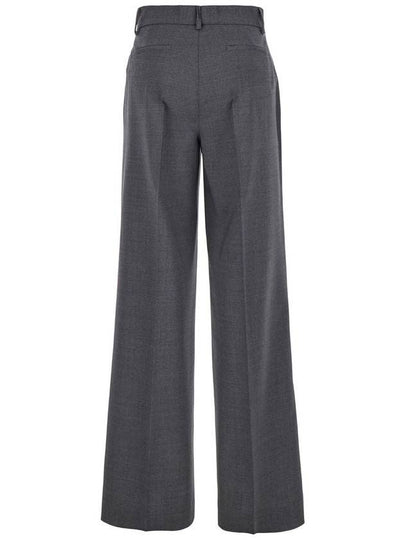 Grey High-Waisted Tailored Pants With Concealed Closure In Fabric Woman - P.A.R.O.S.H. - BALAAN 2