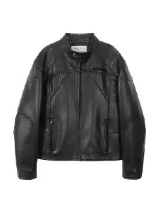 Pow Leather Biker Quilted Jacket Black MK239OJP054MBB 1284891 - MATIN KIM - BALAAN 1