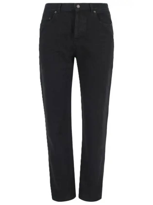 Vanessa Denim Straight Jeans Black - SAINT LAURENT - BALAAN 2