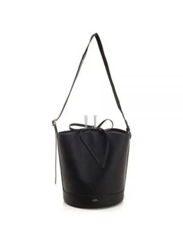 Ana Leather Shoulder Bag Black - A.P.C. - BALAAN 2