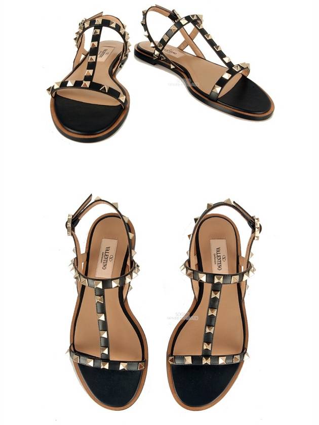 Women's Rockstud Sandals Black - VALENTINO - BALAAN 5