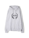 Logo Print Cotton Hoodie Light Grey - MSGM - BALAAN 1