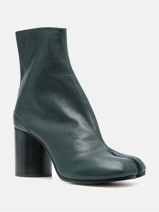 Leather Tabi Ankle Middle Boots Green - MAISON MARGIELA - BALAAN 3