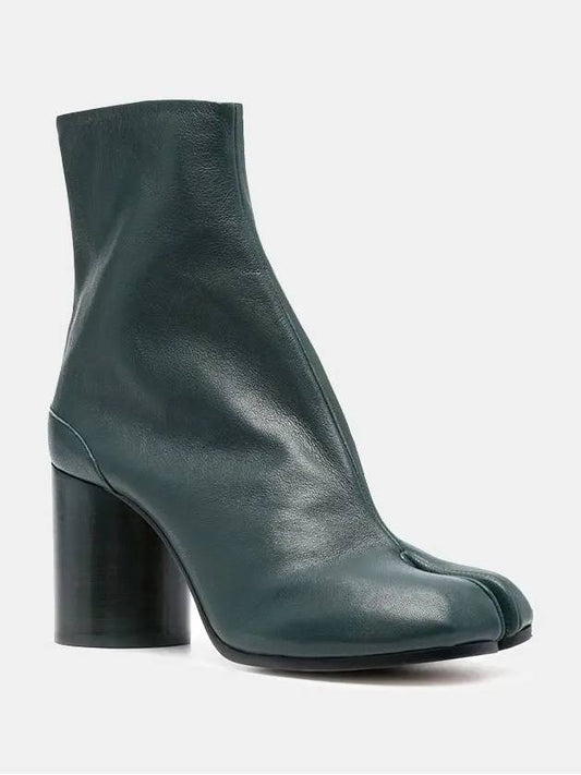 Leather Tabi Ankle Middle Boots Green - MAISON MARGIELA - BALAAN 2