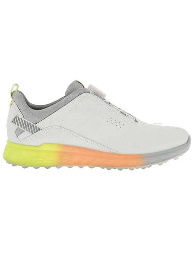 Women's S3 Boa Spike Shoes White Sunny Lime - ECCO - BALAAN 1