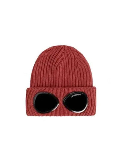 Signature Goggles Wool Beanie Red - CP COMPANY - BALAAN 2