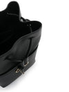 Grained Leather Gancini Mini Bucket Bag Black - SALVATORE FERRAGAMO - BALAAN 5