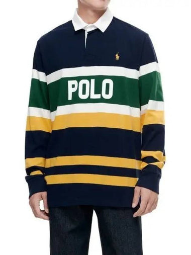 30 points paid Classic fit striped logo rugby shirt navy - POLO RALPH LAUREN - BALAAN 1