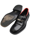 Red trim black loafers 36 half C - GUCCI - BALAAN 3