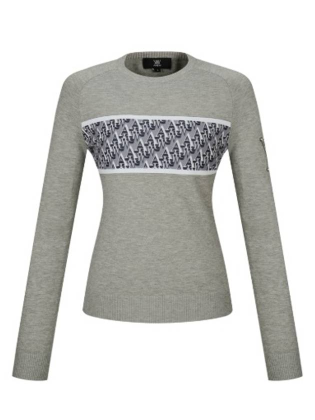 W DTP Texture Block Pullover SW - ANEWGOLF - BALAAN 1