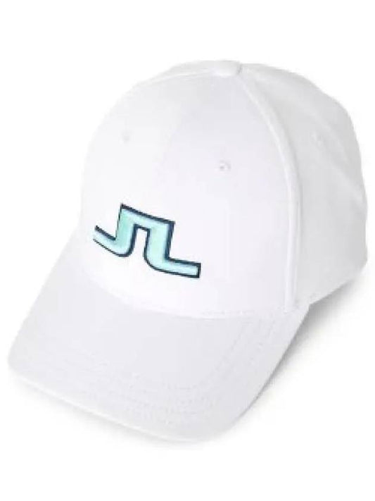 Angus Embroidered Logo Ball Cap White - J.LINDEBERG - BALAAN 2