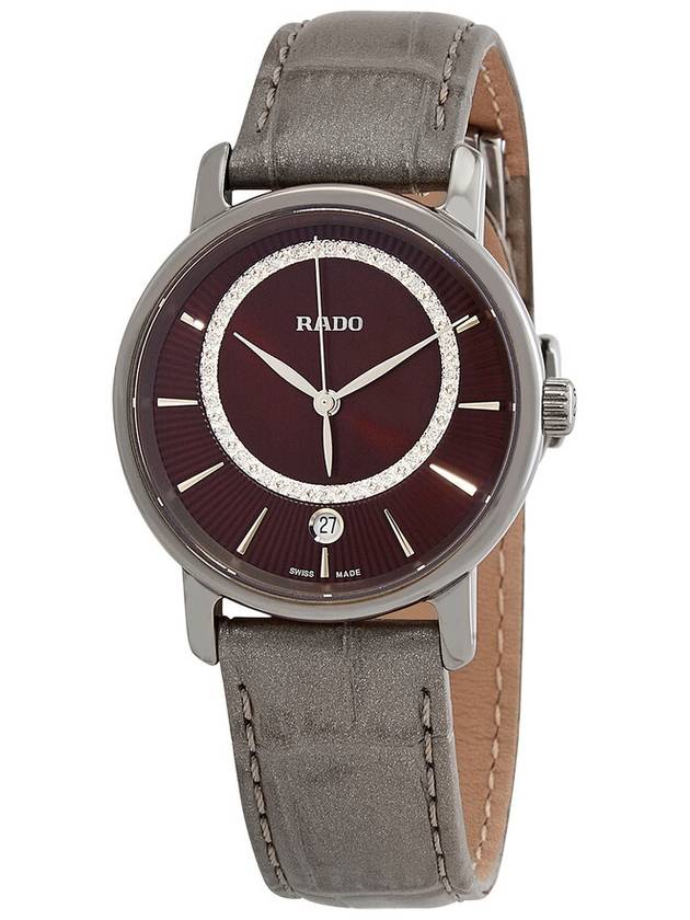 Rado DiaMaster Diamonds Quartz Brown Dial Ladies Watch R14064735 - RADO - BALAAN 1