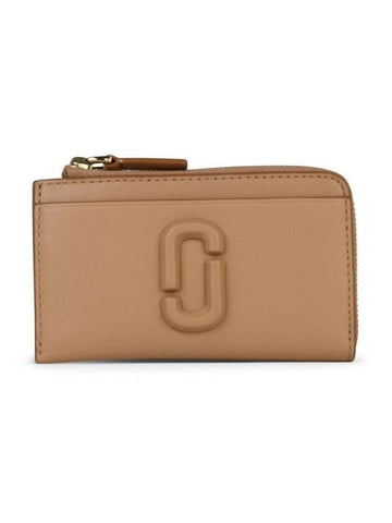 Marc Jacobs 'Zip' Beige Leather Wallet - MARC JACOBS - BALAAN 1