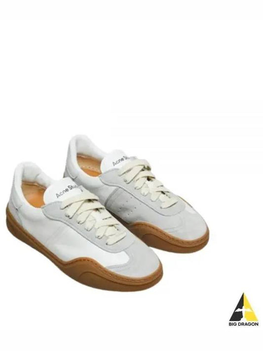 Panel Design Leather Low-Top Sneakers White - ACNE STUDIOS - BALAAN 2