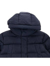 Men's Bixio Logo Hooded Quilted Padding Navy - DUVETICA - BALAAN 4