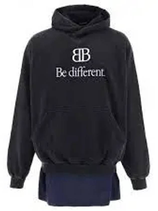 BB Logo Hoodie Black - BALENCIAGA - BALAAN 2