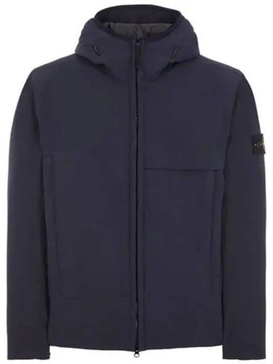 Men's Soft Shell Pure Insulation Technology Primaloft Hooded Jacket Navy - STONE ISLAND - BALAAN 2