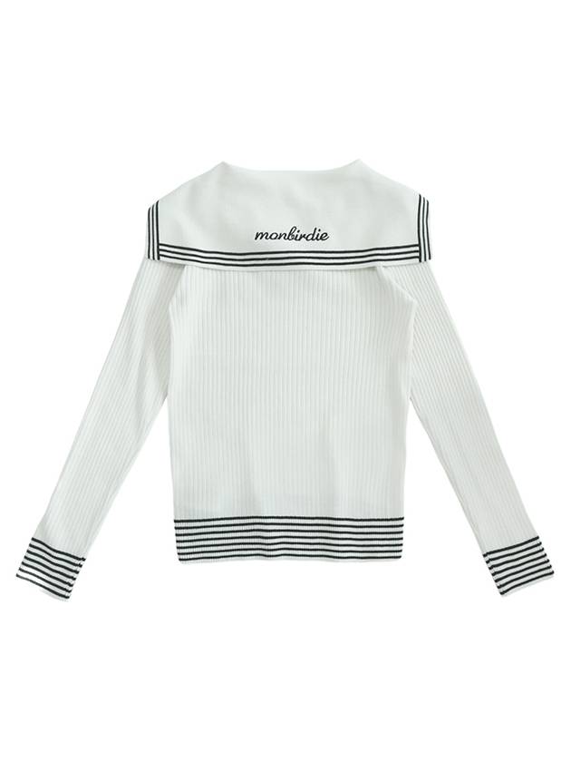 New Sailor Long Sleeve Knit WHITE - MONBIRDIE GOLF - BALAAN 2