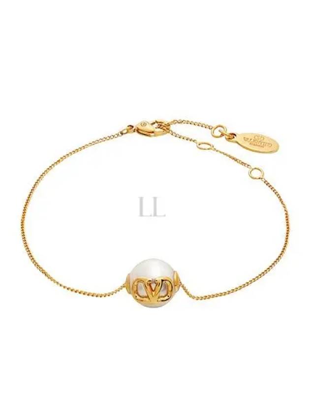 V Logo Signature Women Chain Bracelet J0W82DHC 0O3 - VALENTINO - BALAAN 1