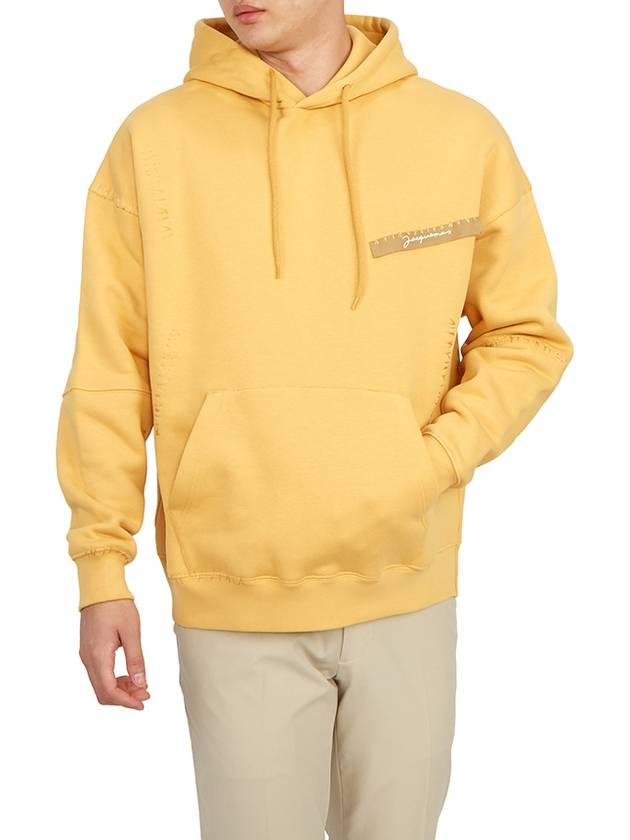 Le Sweatshirt Gasta Grosgrain Stitched Hoodie Yellow - JACQUEMUS - BALAAN 6