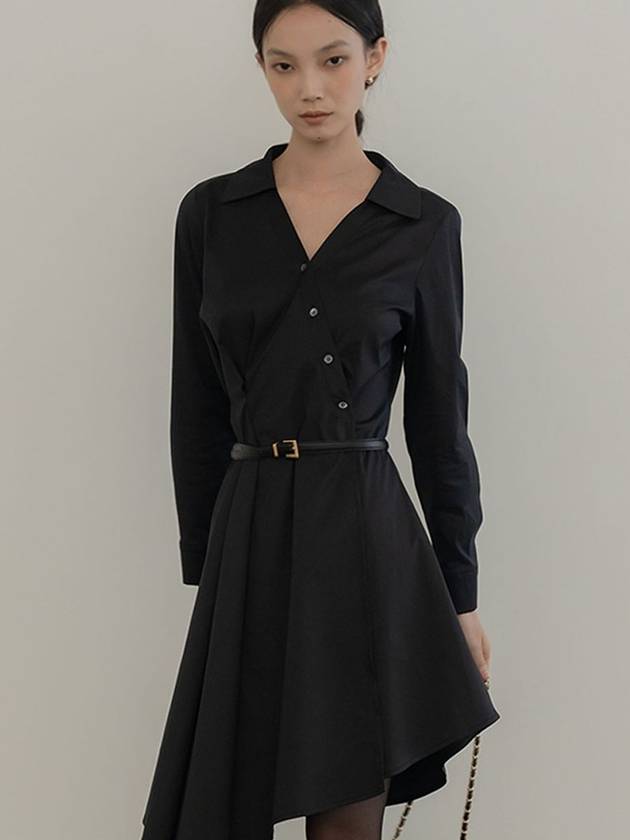 DRAPING SHIRT DRESS BK - DEFEMME - BALAAN 2