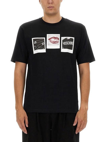 T-SHIRT WITH PRINT - MOSCHINO - BALAAN 1