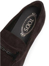 Men's Suede Loafers Dark Brown - TOD'S - BALAAN 8