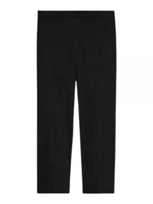 Treeca Pull-On Good Linen Cropped Pants Black - THEORY - BALAAN 2