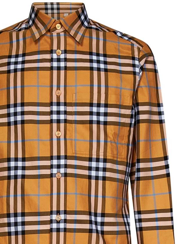 Men's Vintage Check Long Sleeve Shirt Dusty Orange - BURBERRY - BALAAN 4