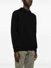 Diagonal Raised Fleece Hoodie Black - CP COMPANY - BALAAN 5