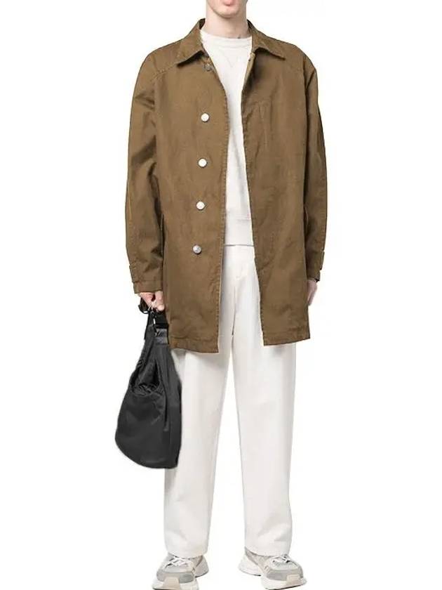 Isabel Marant Men s PIERRY Cotton Linen Single Coat VE0057HA A1G24H 67KI - ISABEL MARANT ETOILE - BALAAN 3