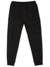 Diagonal Raised Fleece Cargo Track Pants Black - CP COMPANY - BALAAN 4