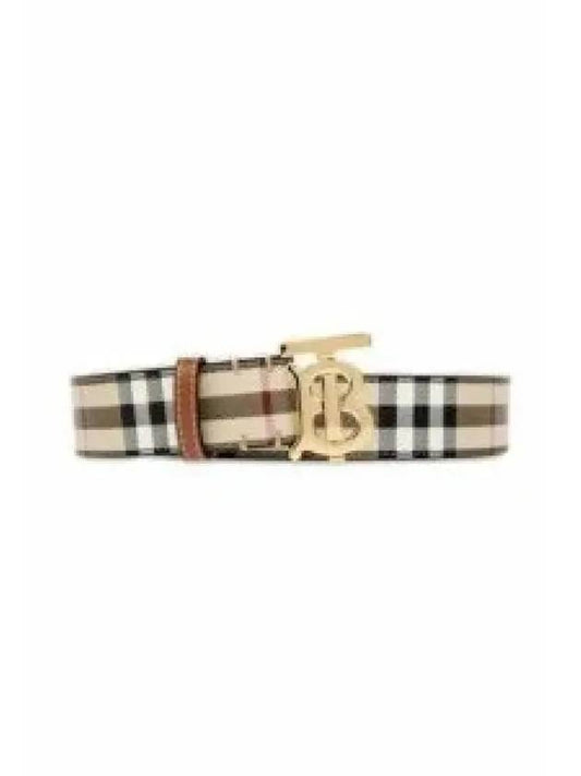 Check Leather TB Belt 8070410 leather belt 1249601 - BURBERRY - BALAAN 1