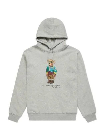 Polo Bear Fleece Hoodie Gray - POLO RALPH LAUREN - BALAAN 1