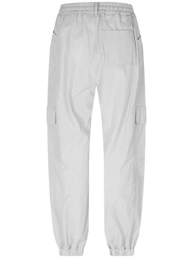 Cotton Cargo Track Pants White - MONCLER - BALAAN 6